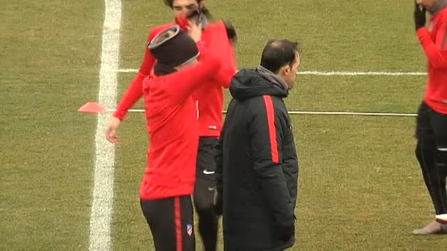 El Atlético prepara el partido contra el Valencia