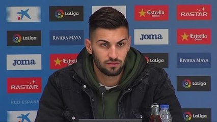 Marc Navarro, jugador del Espanyol, no cree que la celebración de Piqué "sea normal"
