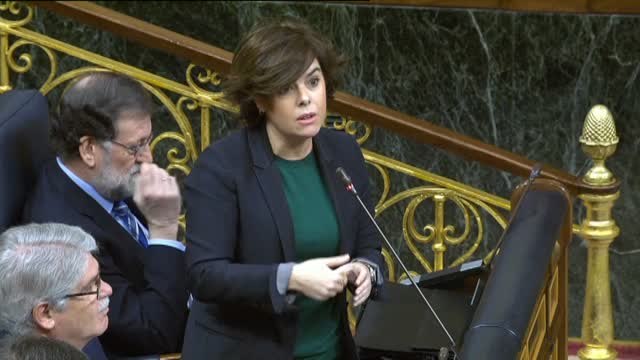 Sáenz de Santamaría a Tardá: ¿Tanto cuesta sacrificar a un catalán cuando han sacrificado a sus empresas, a sus servicios públicos y a su bienestar?