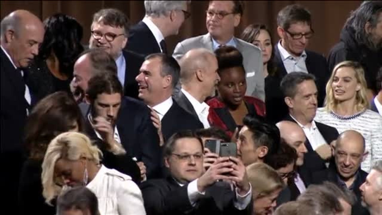 Foto de familia de los nominados a los Oscar