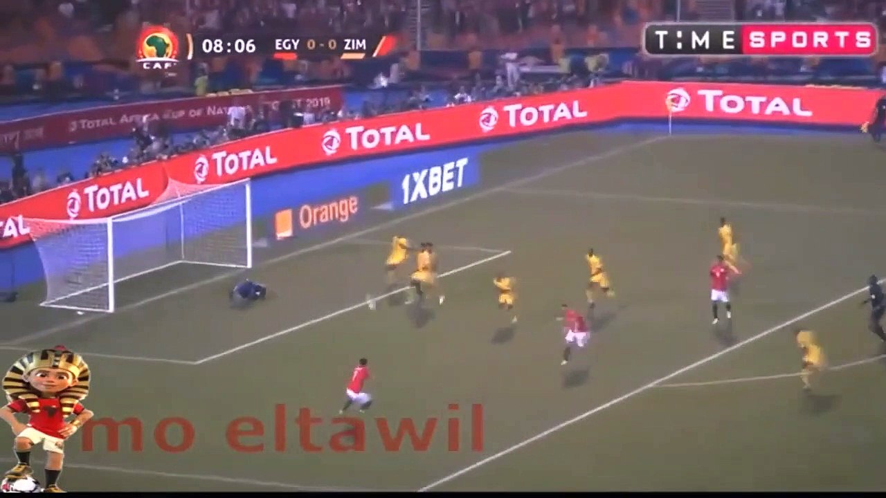 ملخص مباراة مصر 1: 0 زيمبابوي |تايم سبورت-كان 2019 |فوز صعب للفراعنة