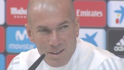 Zidane: "Confío en mi plantilla ciegamente"