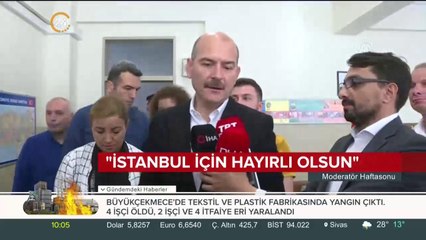 İçişleri Bakanı Soylu oyunu Gaziosmanpaşa'da kullandı