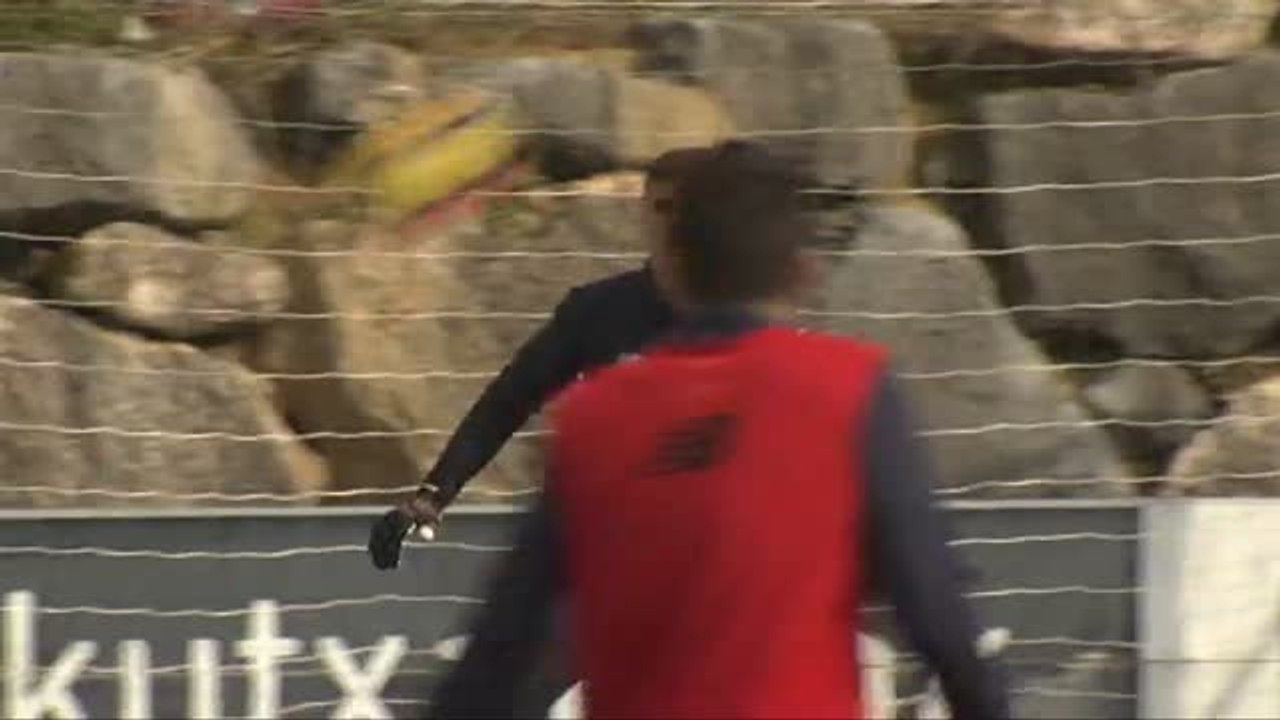 Kepa vuelve a entrenarse con el resto del equipo