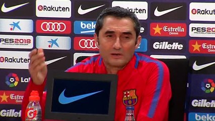 Valverde: "Es el Espanyol de Barcelona, no lo vamos a negar"