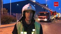 Bomberos CM explican la carga de fuego en el incendio de Alcalá