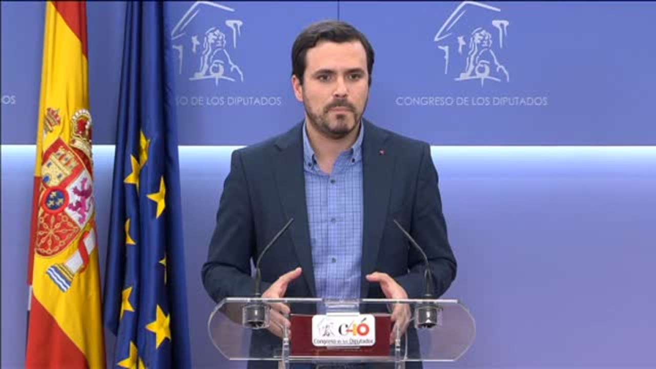 Alberto Garzón: "Mariano Rajoy debería haber dimitido hace mucho tiempo"