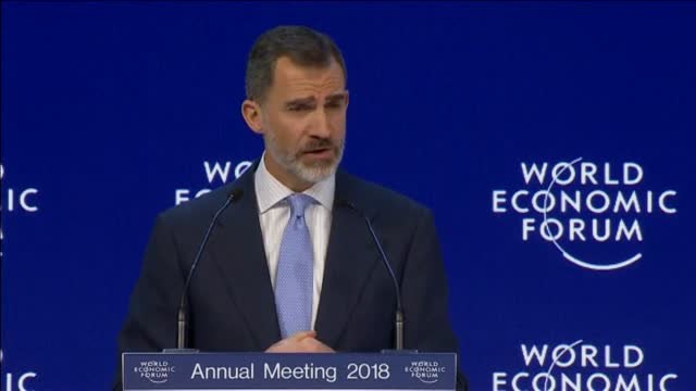 Felipe VI en Davos: España es un país donde la ley se respeta y donde la certidumbre prevalece