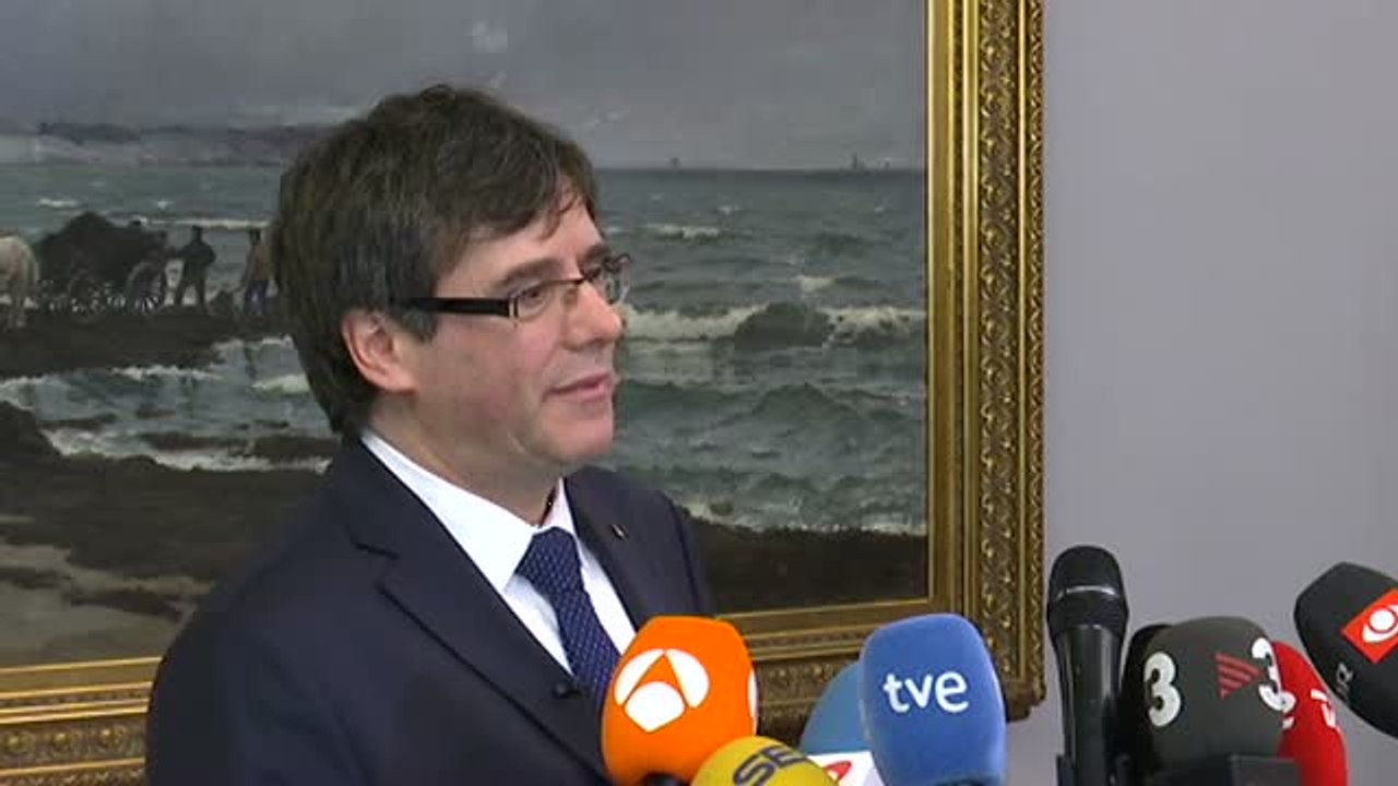 Puigdemont en Copenhague: "Tendría que poder volver"