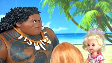 Disney Moana Saves Frozen Annas Baby - Moana Doll Episode