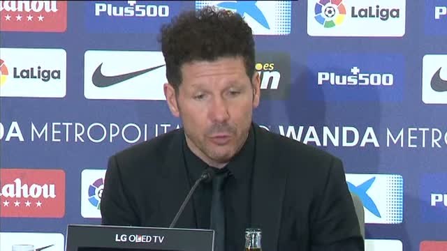 Simeone: Según ustedes estamos muy mal, según yo estamos muy bien