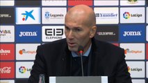 Zidane tras el 0-1 ante el Leganés: 