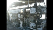 Al menos 52 muertos en Kazajistán al incendiarse un autobús