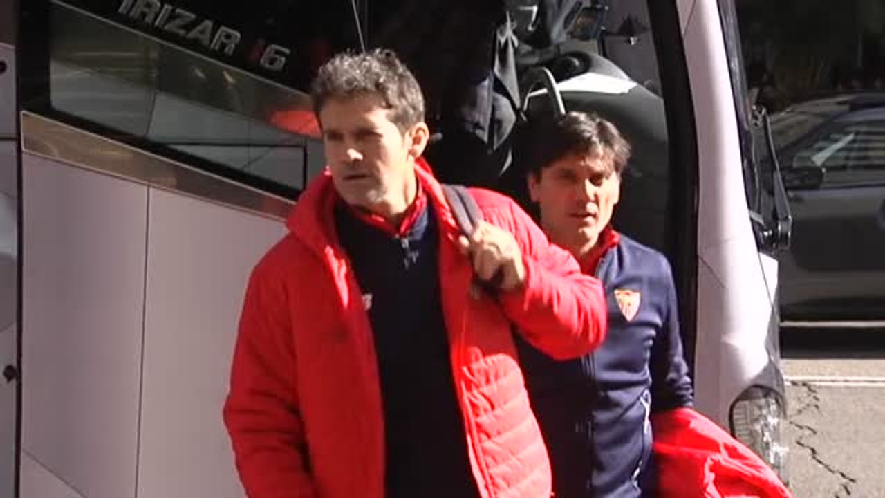 El Sevilla FC ya está en Madrid para enfrentarse al Atlético
