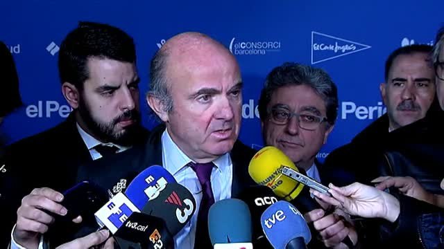De Guindos, convencido de que las empresas volverán a Cataluña si vuelve la normalidad