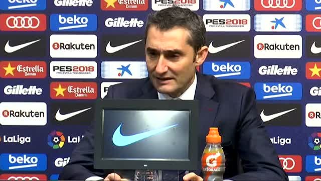 Valverde: Messi está bien , le he cambiado porque el domingo tenemos un partido importante