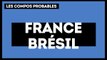 France-Brésil : les compositions probables