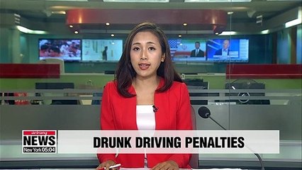 Tải video: S. Korea to enforce stronger measures, up to lifetime sentences for drunk driving