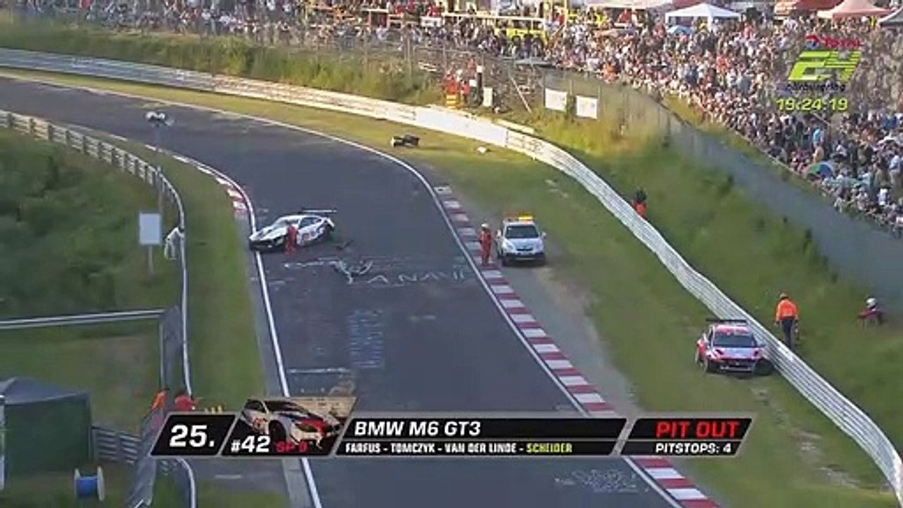 24H Of Nurburgring 2019 Scheider TCR Leader Gulden Big Crash Azuma Crash