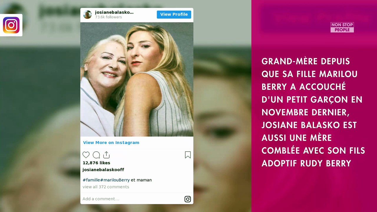 Josiane Balasko : sa "relation tendre" avec son fils adoptif Rudy