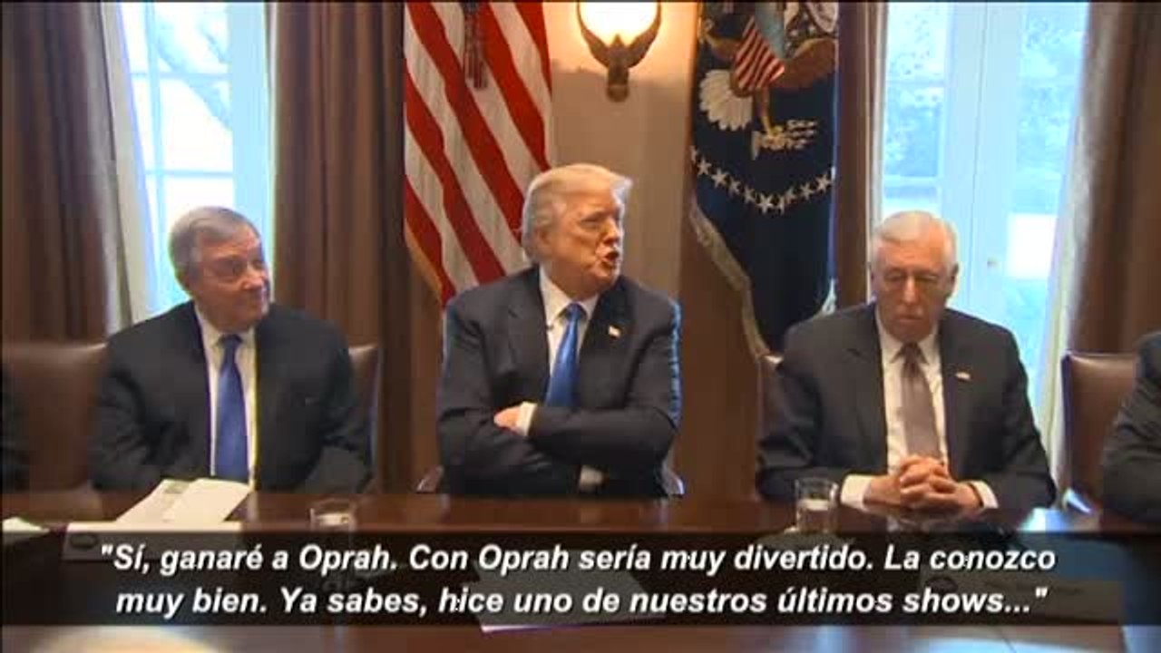 Trump asegura que ganaría a Oprah Winfrey si ella se presentara a las elecciones