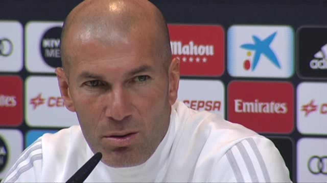 Zidane: "No voy a echar mierda a uno o dos jugadores, la culpa la tenemos todos"
