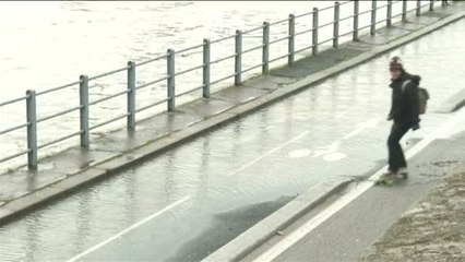 Las fuertes lluvias provocan el desbordamiento de dos grandes ríos de Europa