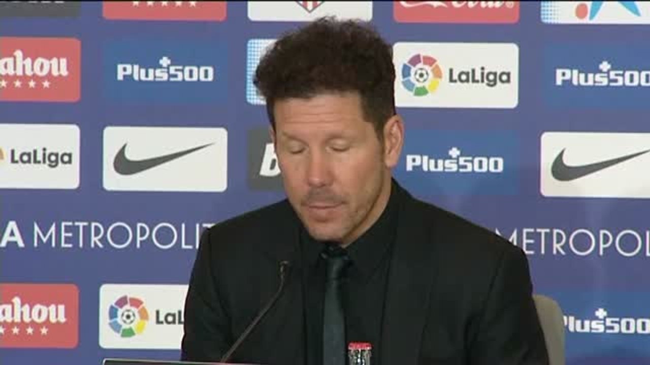 Simeone: "Si la regla es así es justa la amarilla"