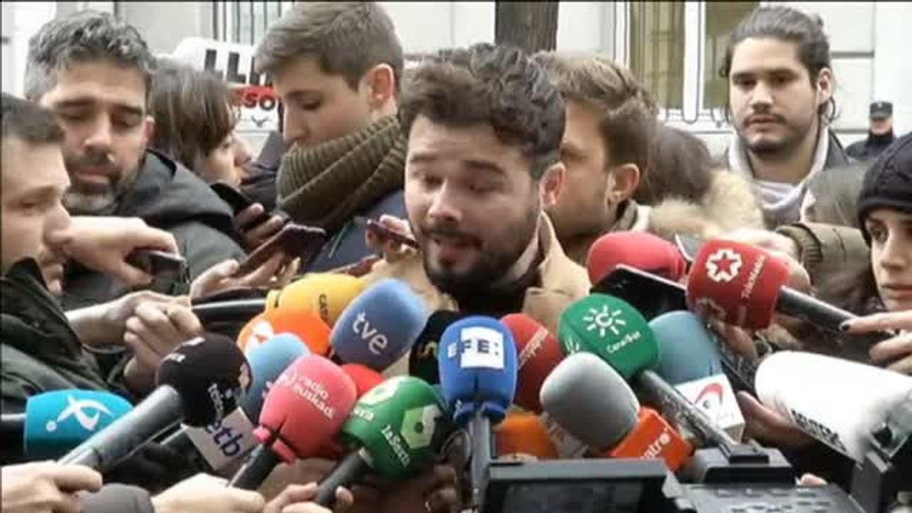Rufián: "El plan B es Oriol Junqueras si al final Puigdemont no puede volver"
