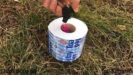 WC toilet paper VS firecracker extreme explosion