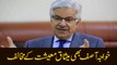 Khawaja Asif also opposes charter of economy