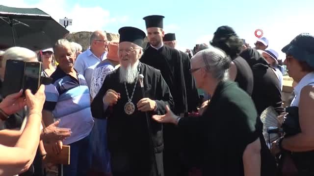 Fener Rum Patriği Bartholomeos, Kapadokya'da pazar ayini yönetti