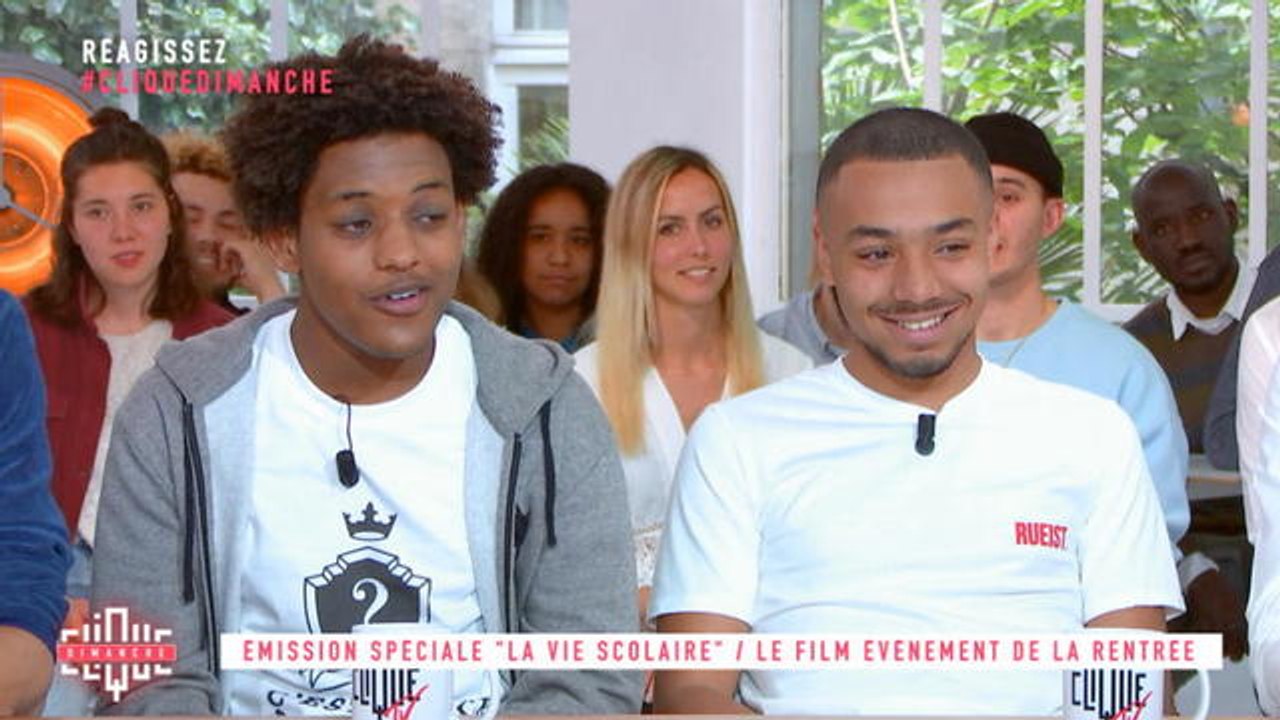 "La vie scolaire", Film évenement de la rentrée, interview de Liam Pierron et Hocine Moukando - Clique Dimanche - CANAL+