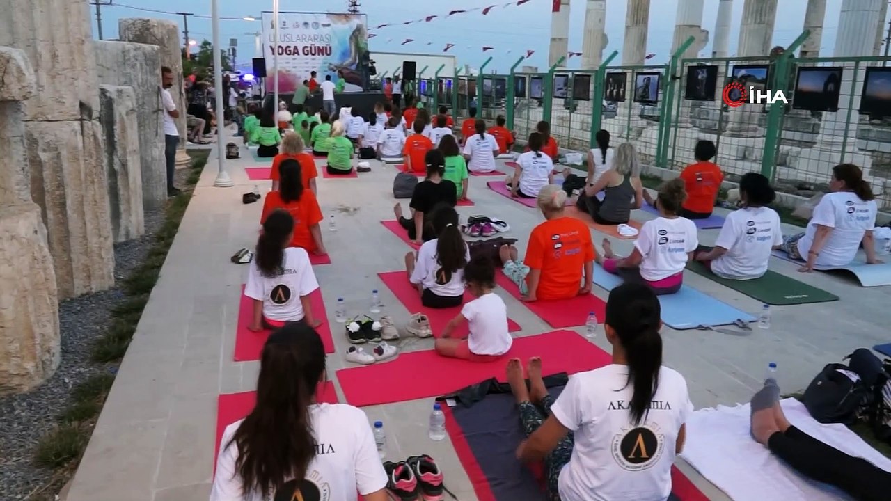 Antik kentte yoga yaptılar