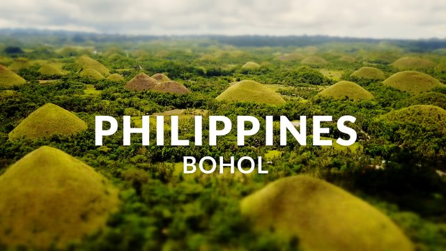 Bohol - The Jewel of the Philippines - (4k - Aerial - Time lapse - Tilt shift)