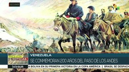Venezuela conmemora bicentenario del Paso de Los Andes