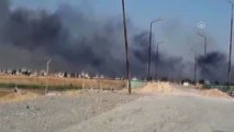 Suriye'de YPG/PKK işgalindeki bölgelerdeki tarım arazilerinde yangın