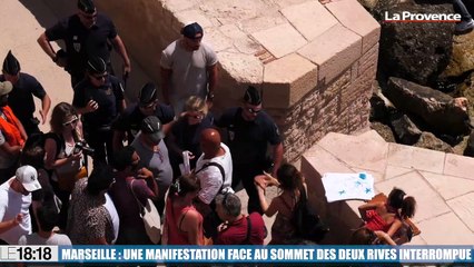 Marseille : une manifestation en réponse au Sommet des deux rives interrompue par les forces de l'ordre