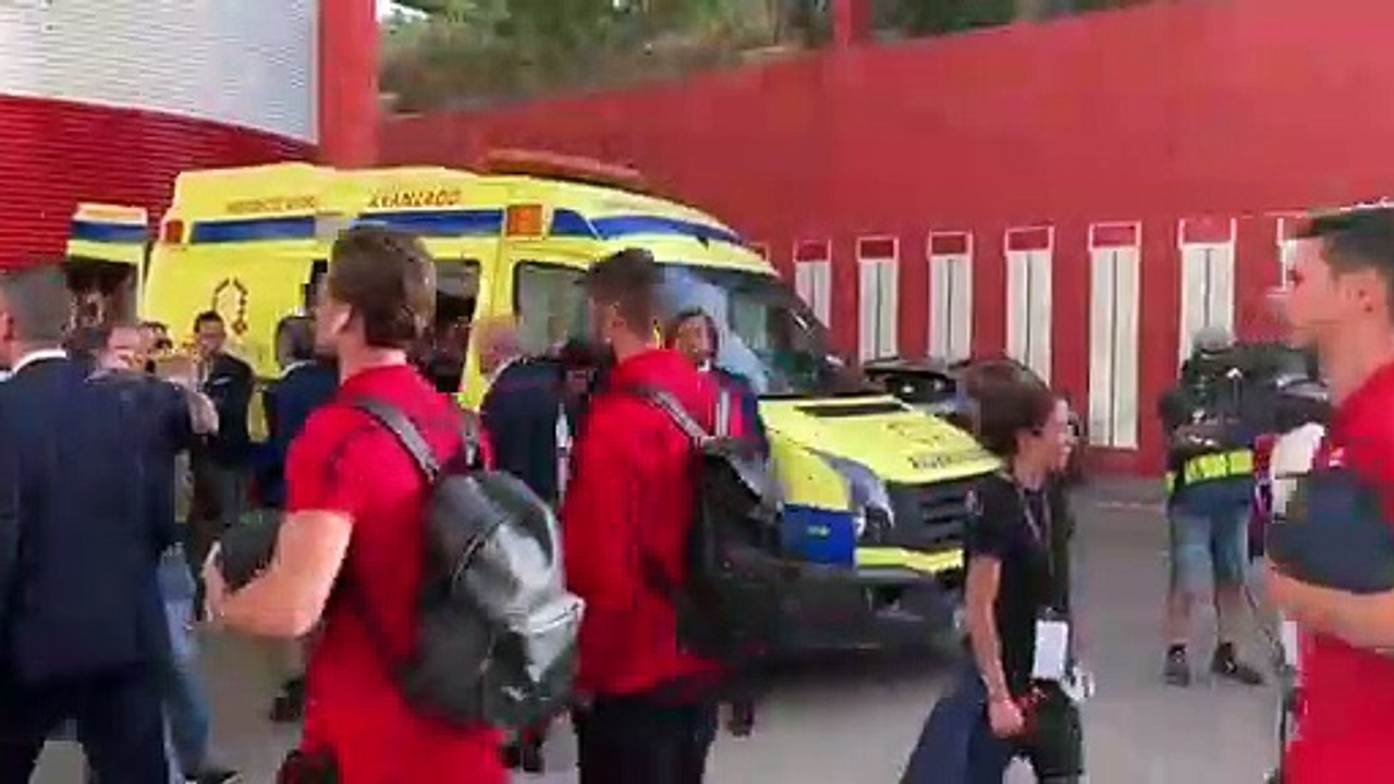 Mallorca-Deportivo: Llegada del Dépor a Son Moix