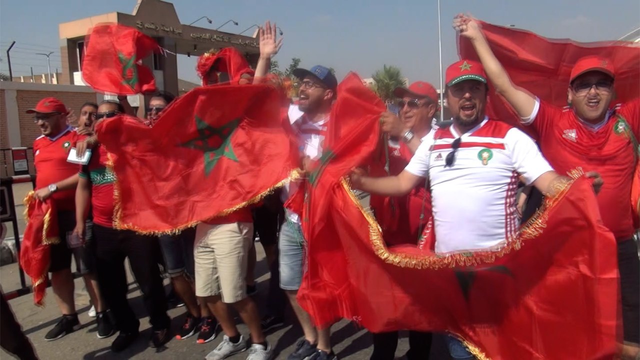 جماهير منتخب المغرب تتوقع ملاقاة منتخب مصر في ن...