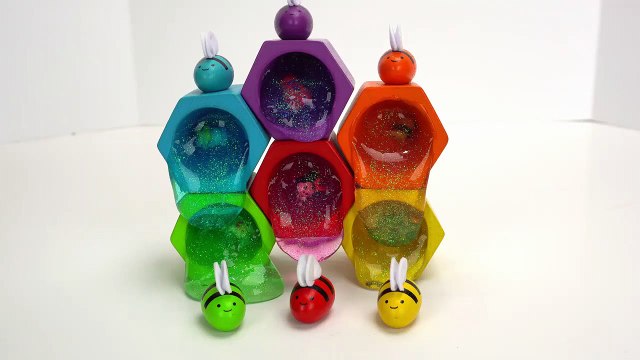 Learn Colors & Sorting with Preschool Toy Bees and Beehive!