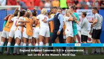 FOOTBALL: FIFA Women's World Cup: Fast Match Report - England 3-0 Cameroon