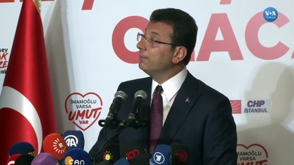 İmamoğlu'ndan Zafer Konuşması