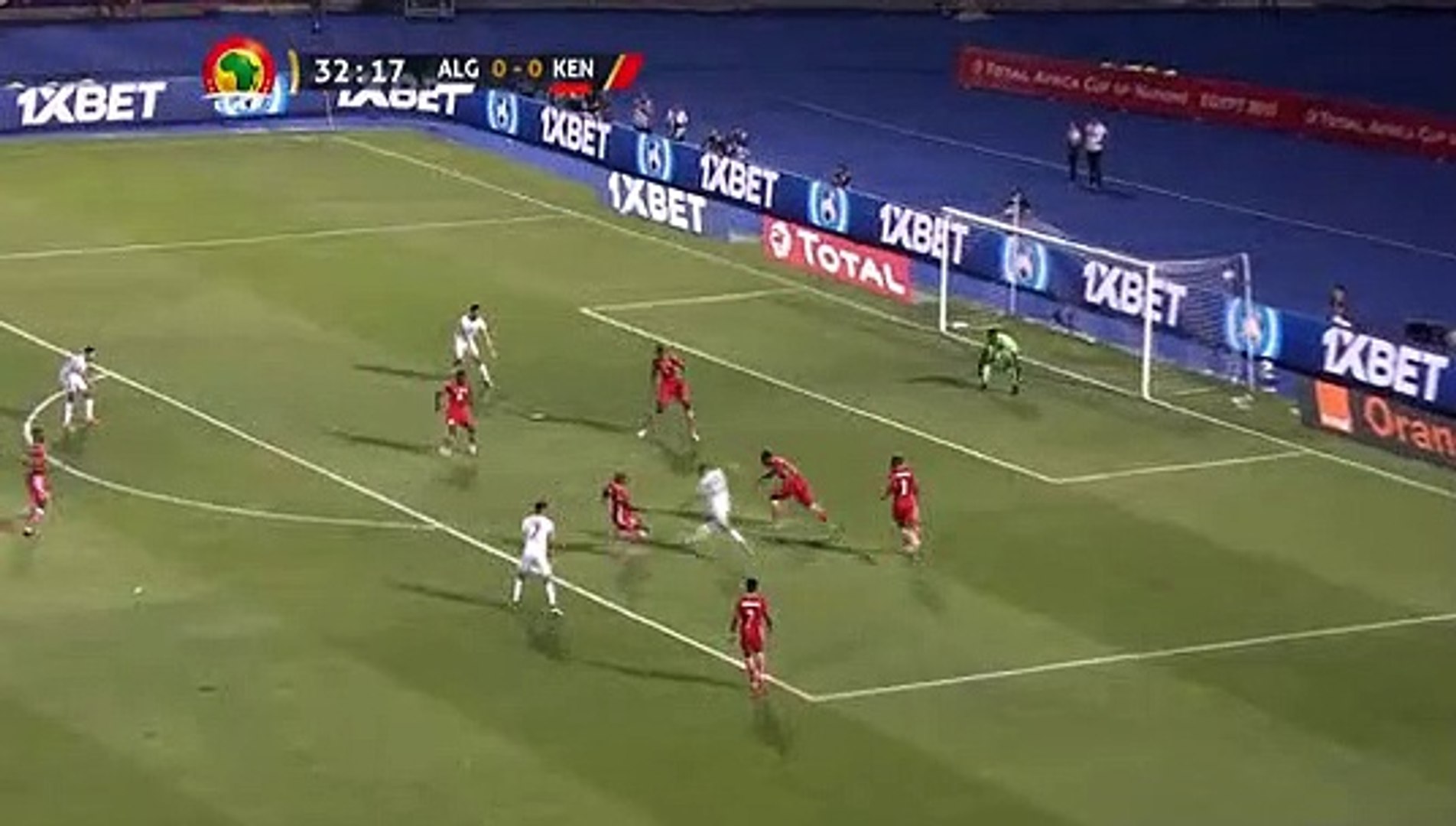 But Bounedjah vs Kenya (Algérie 1 - 0 kenya)