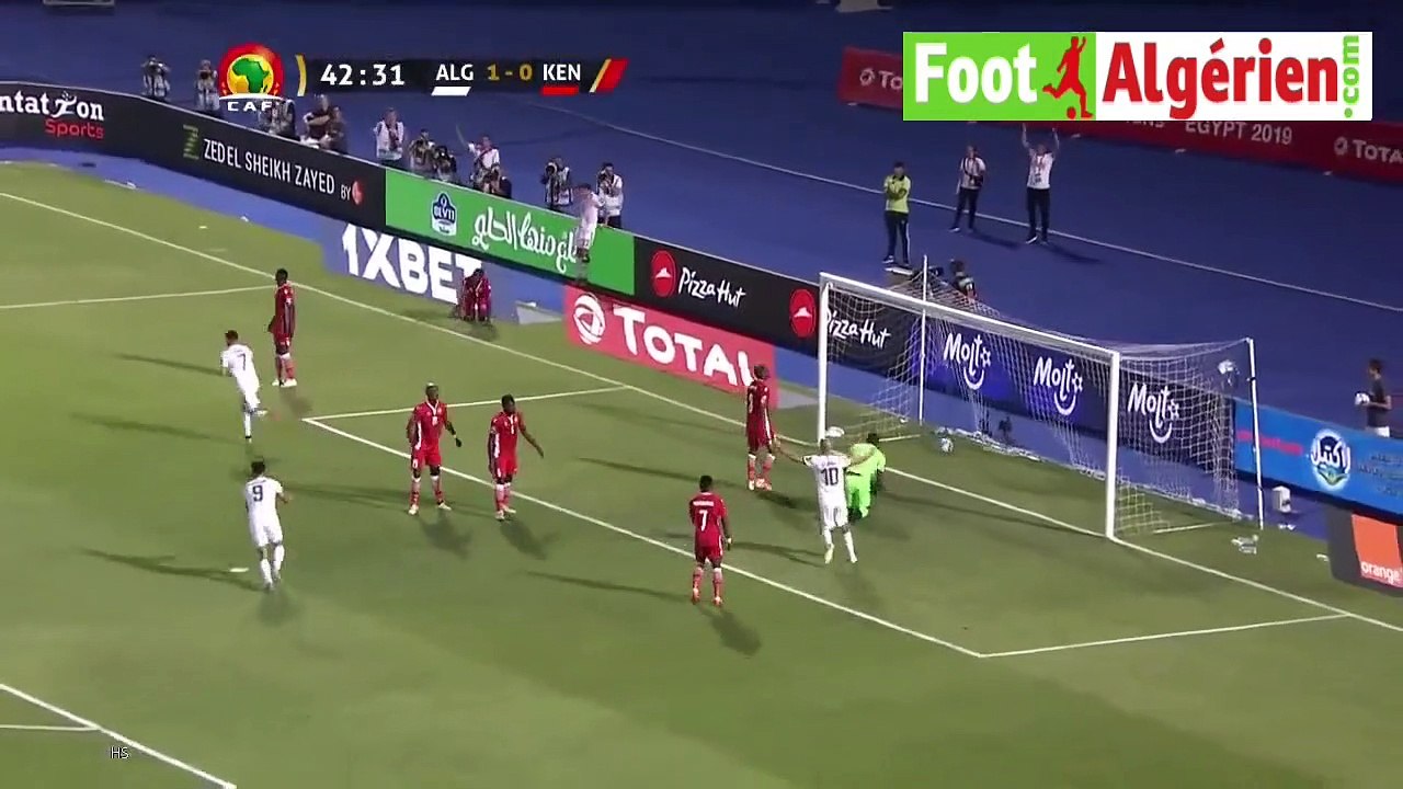 CAN-2019 : Algérie 2 - 0 Kenya (But de Mahrez)