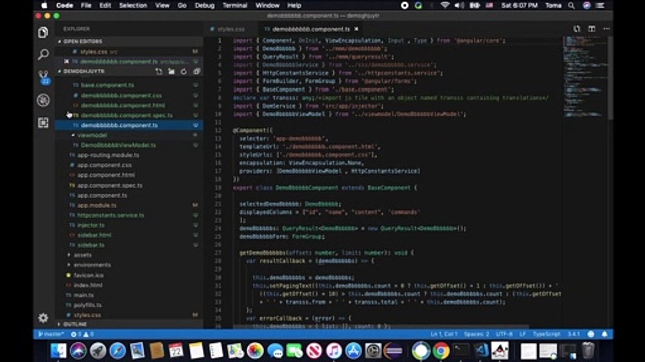 GeneratorApp outputting Angular MVVM IndexedDB + Rest Code
