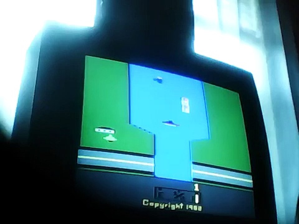River Raid Review And Gameplay On Atari 2600 (Old Video)