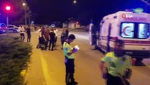 Kırmızı ışıkta geçen ambulans motosiklete çarptı: 1 yaralı