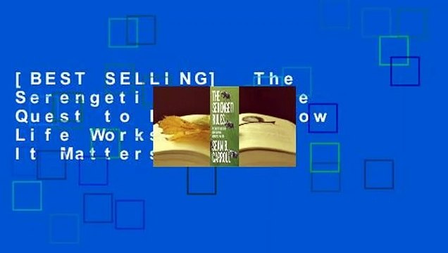 [BEST SELLING] The Serengeti Rules: The Quest to Discover How Life Works and Why It Matters -