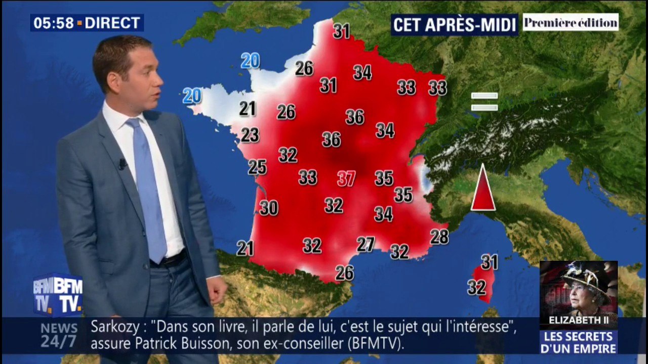 De fortes chaleurs partout sur l'Hexagone ce lundi, excepté en Bretagne